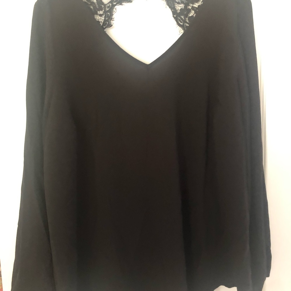 Torrid Black Lace Blouse